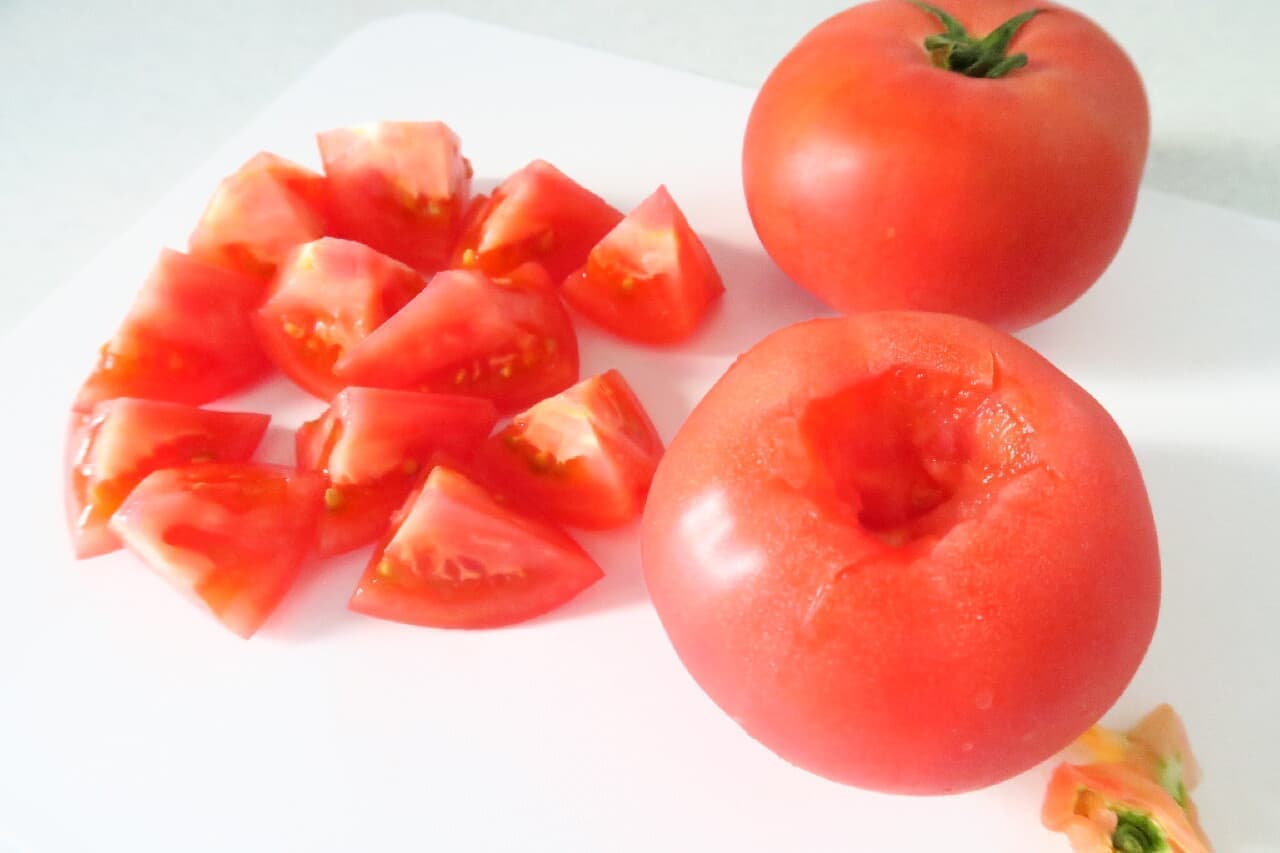 ステップ1トマトの冷凍保存法