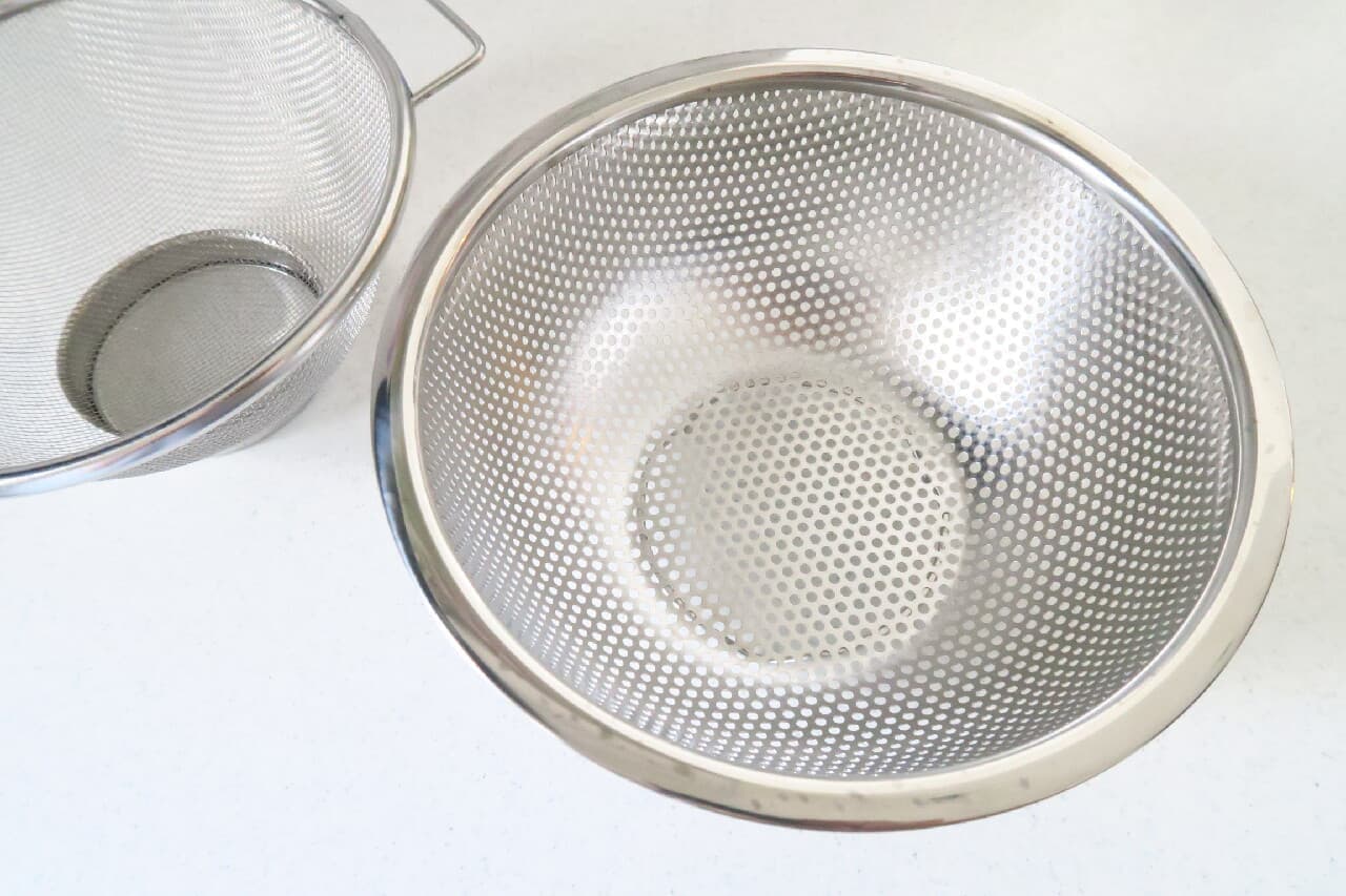 For draining vegetables and noodles ♪ Review punching balls --What is the difference from mesh colander?