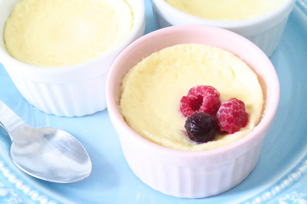 Use Kiri ♪ Smooth cheese pudding recipe --Steam for 10 minutes in a frying pan