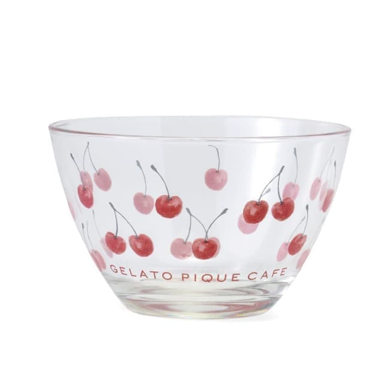 Gelato Pique Cafe "Cherry Motif Eco Bag" Cute glasses and bowls