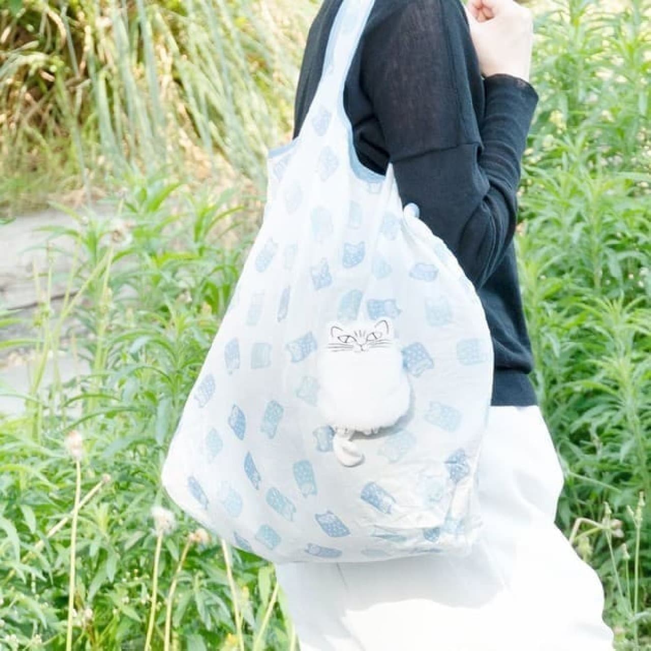 Lisa Larson's eco bag 4-piece set --Spat L size, storage bag integrated type, etc.