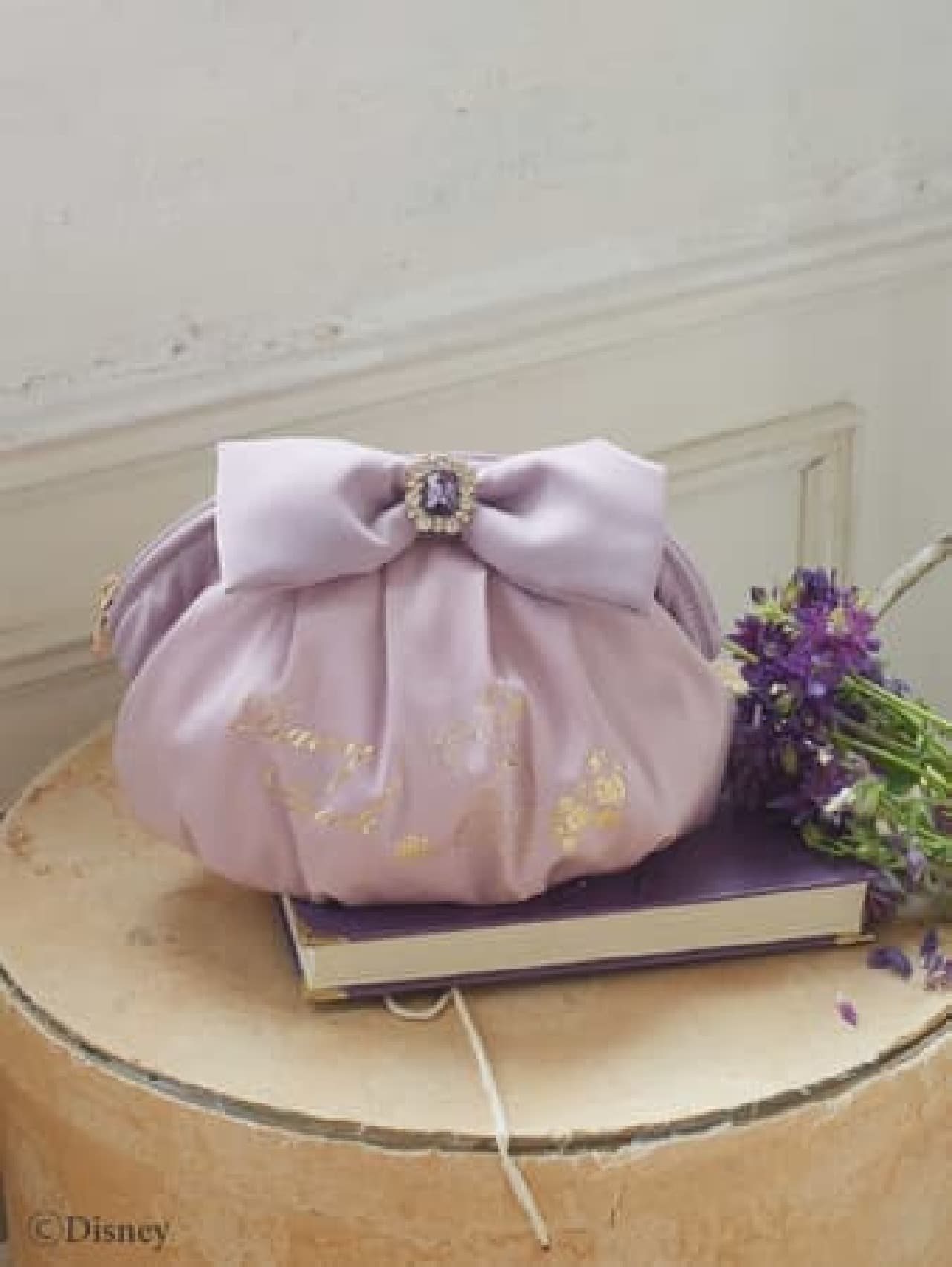 Maison de FLEUR "Daisy Duck Collection" Lavender-colored tote bags, pouches, etc.