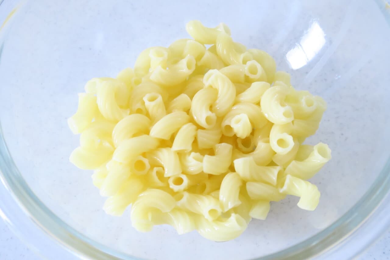 Easy in the microwave! How to boil macaroni--For making side dishes for salads and bento