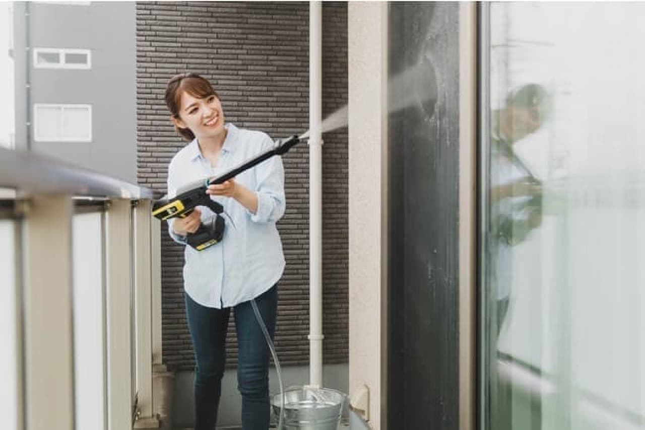 Easy with one hand! Karcher "KHB 6 Battery Set" Power-free household high-pressure washer