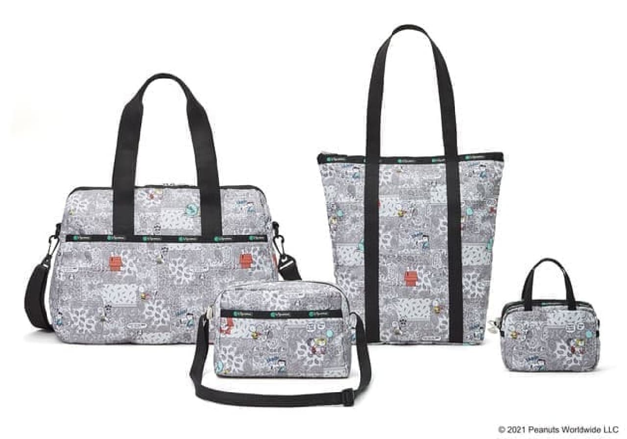 A collaboration between LeSportsac and peanuts! Snoopy pattern tote bag, pouch, etc.