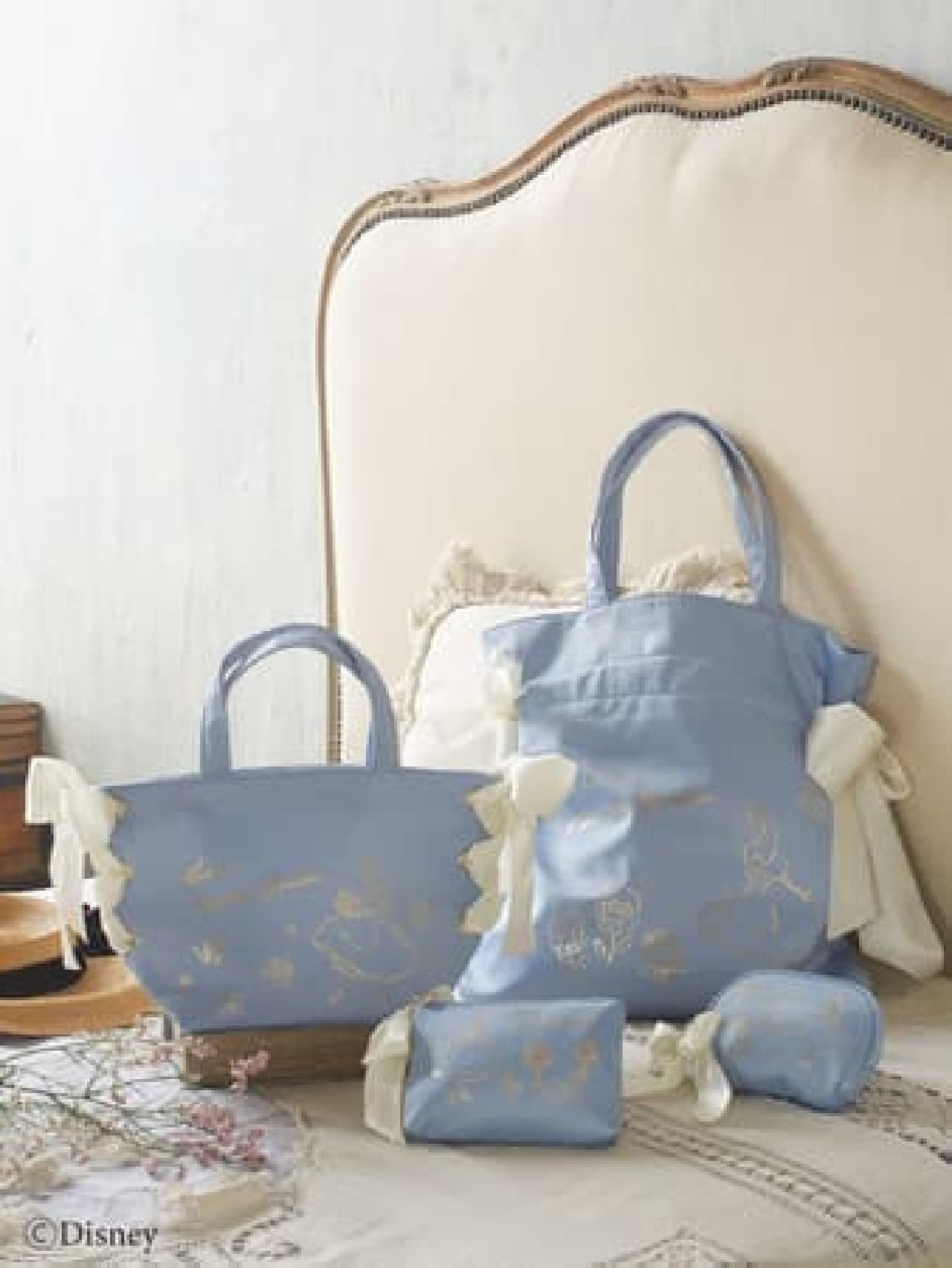 Maison de FLEUR "Disney Wonderland Alice" Collection 2nd --Blue & White Tote Bags, etc.