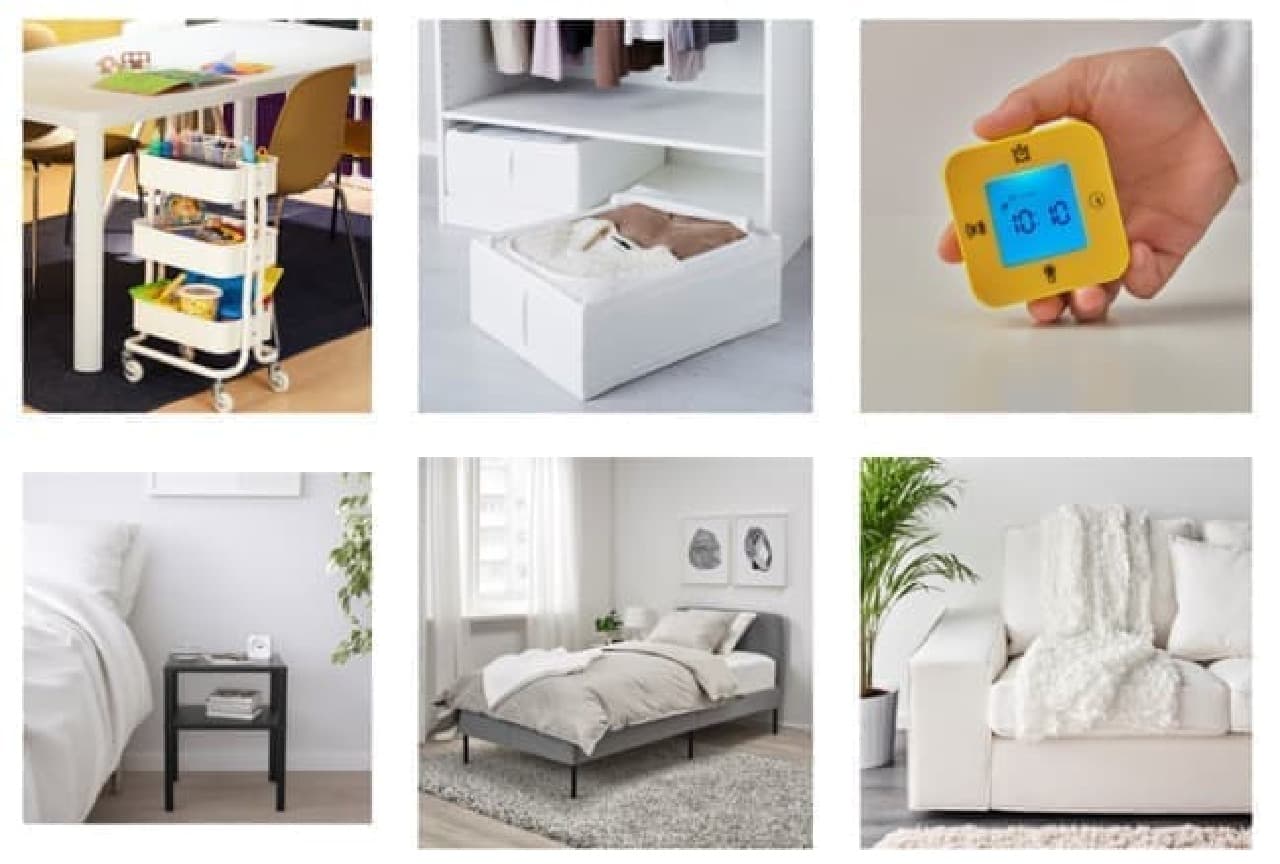 More than 200 IKEA product price cuts! Compact 3-tier wagon, bedside table, etc.