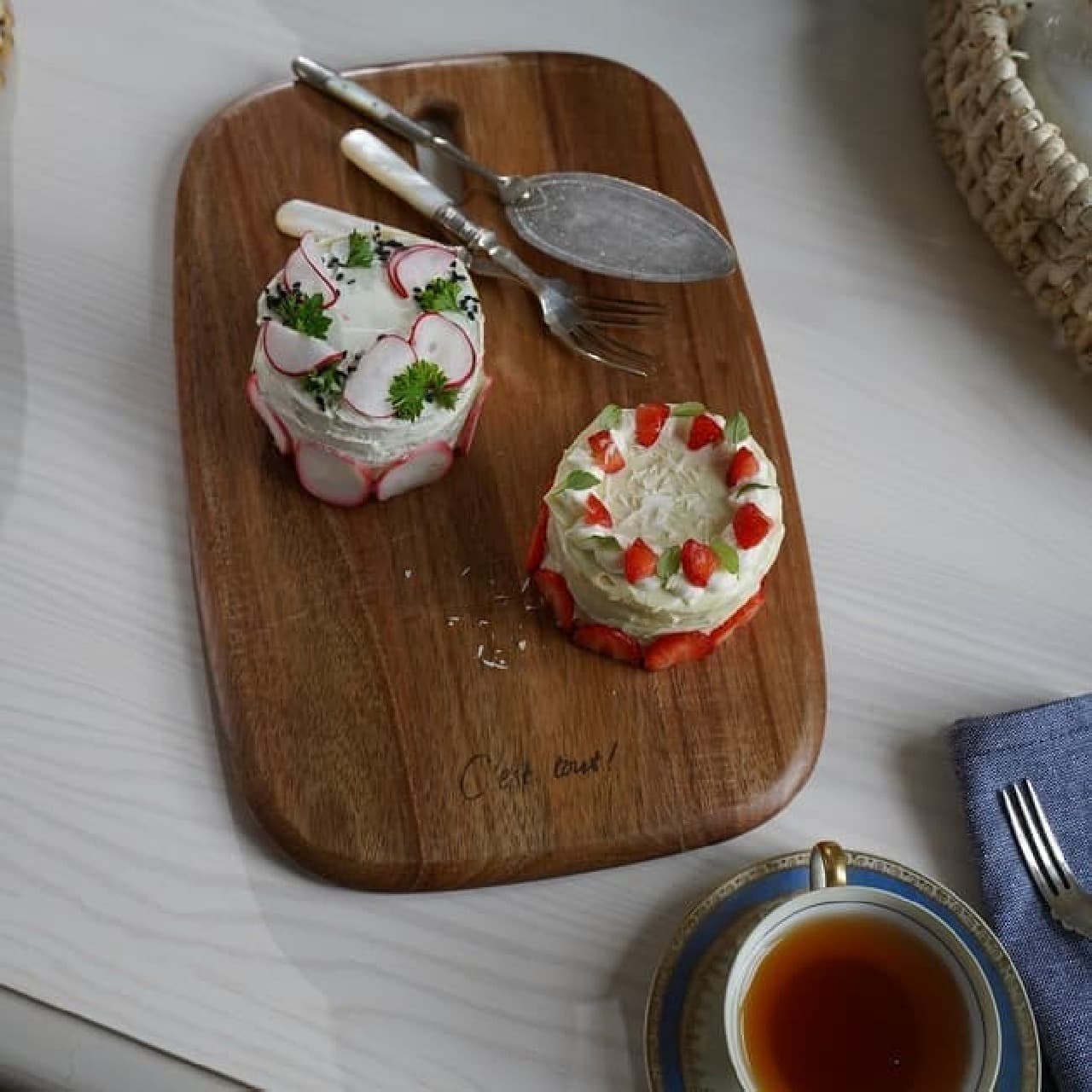 Rachel Khoo supervised kitchen items on Afternoon Tea LIVING --Original recipe released