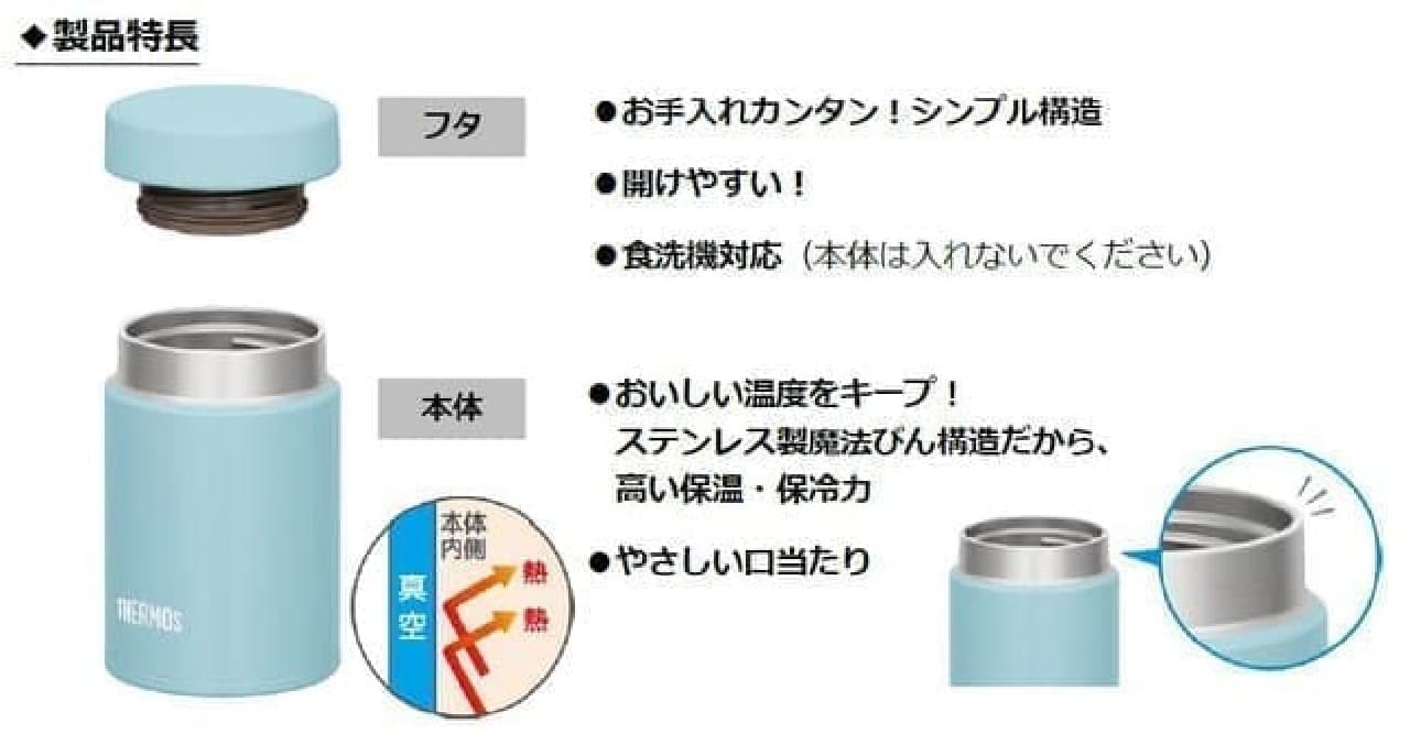 「サーモス 真空断熱スープジャー（JBZ-200）」登場 -- プラス1品できる200mlサイズ