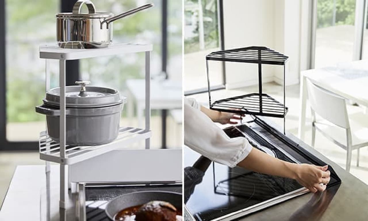 New product of stove rack from Yamazaki Business --Magnet bar / dispenser-holder