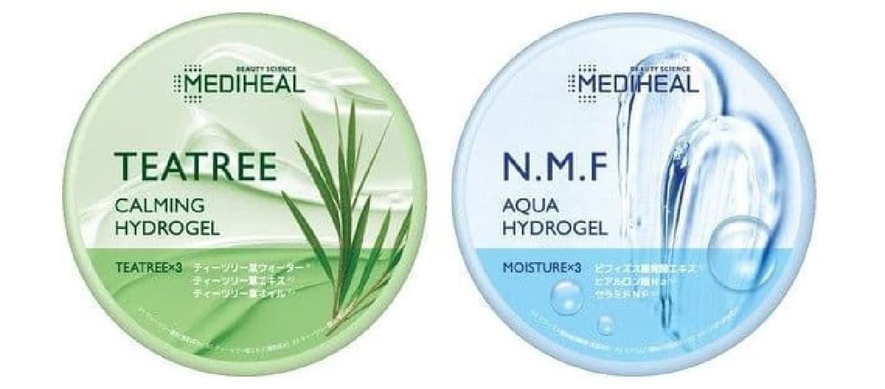 Mediheal "Tea Tree Calming Hydro Gel" "N.M.F Aqua Hydro Gel"