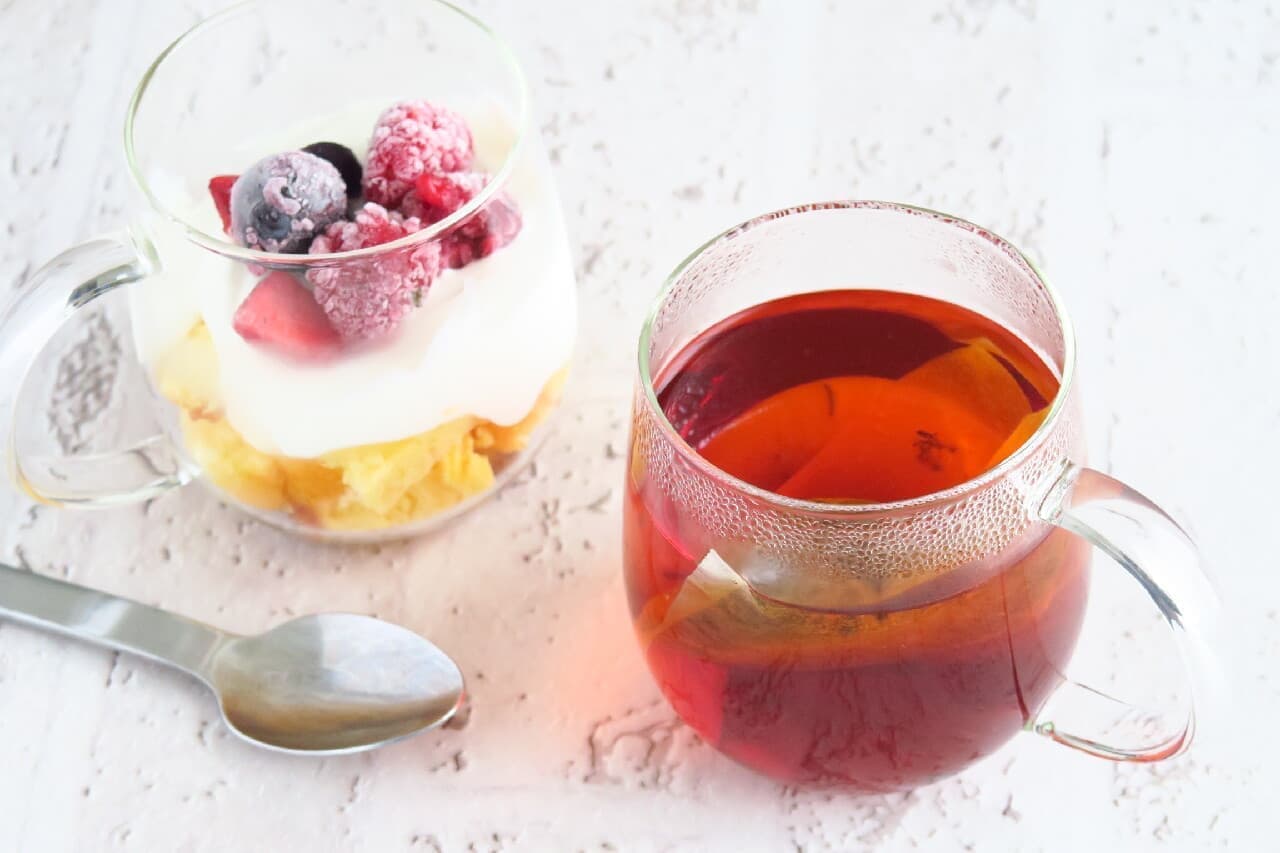 Aeon "heat resistant glass mug" recommended ♪ For hot tea and glass sweets