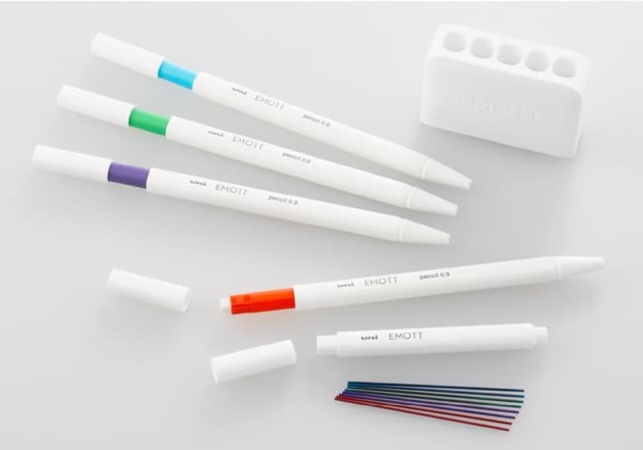 カラーシャープ「EMOTT（エモット）pencil」発売 -- 色鉛筆のような描画に