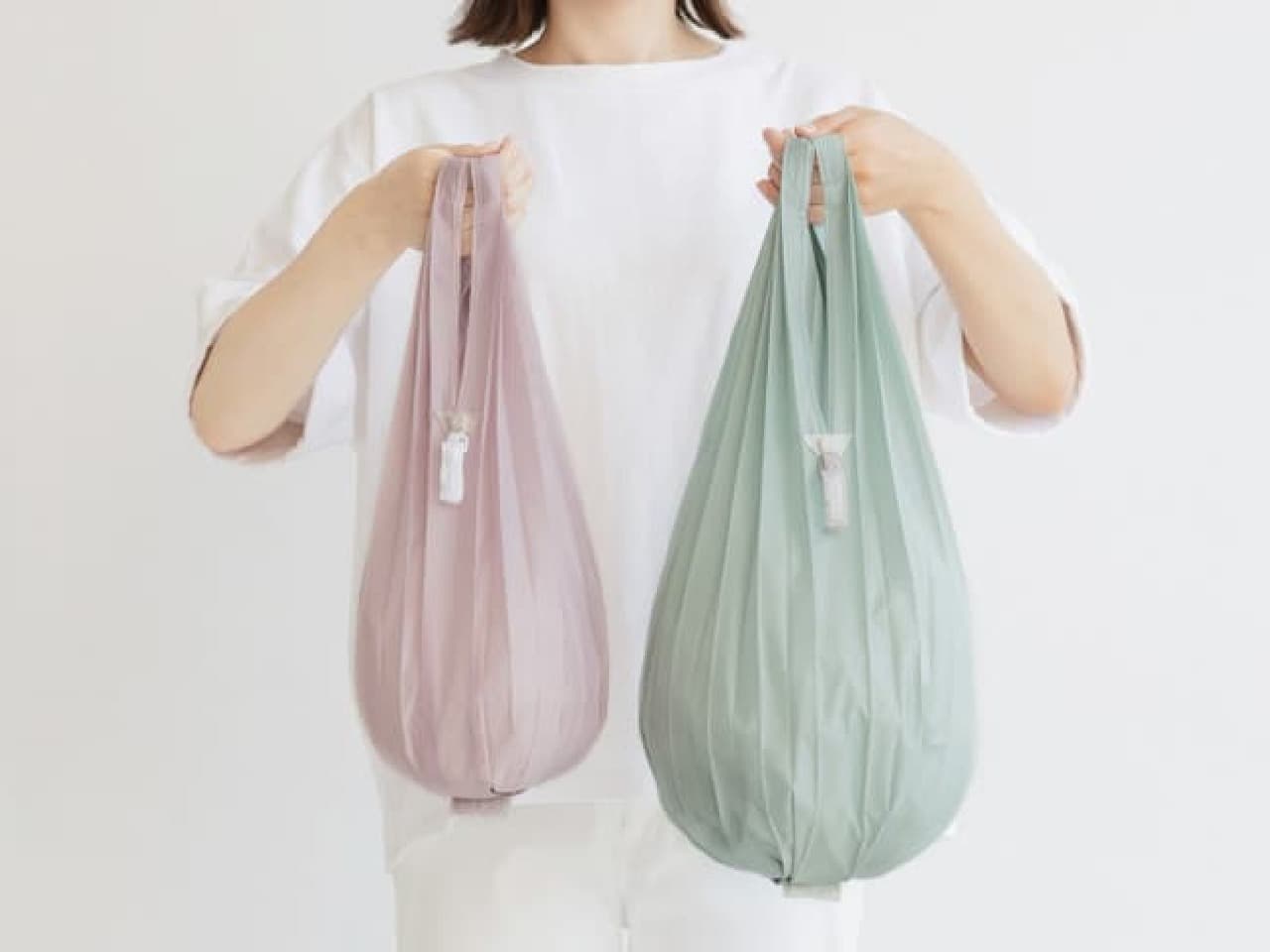 「シュパット ミニマルバッグ Drop」マーナから -- カラビナに付けられる超コンパクトなエコバッグ