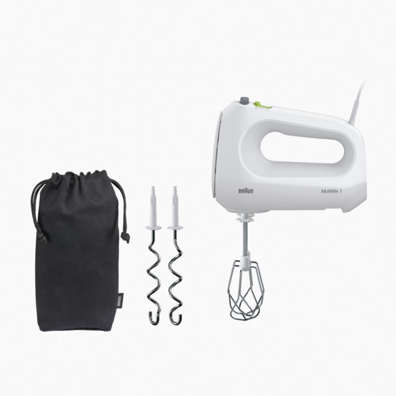 Introducing "Brown Multimix 1 Hand Mixer HM1010WH" --For making meringue and bread! Powerful & compact