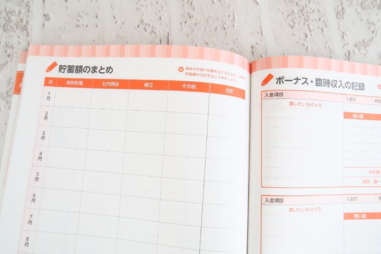 Easy & Easy to Use Daiso's Household Account Book 2022 --Various Saving Techniques! Also for life plan creation