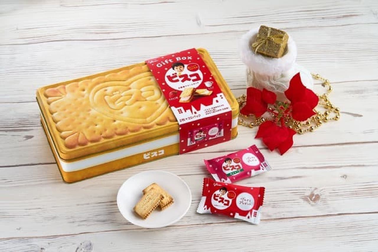 "Visco GIFT BOX" for Christmas --Visco type can! Milk & Amaou Strawberry Assortment