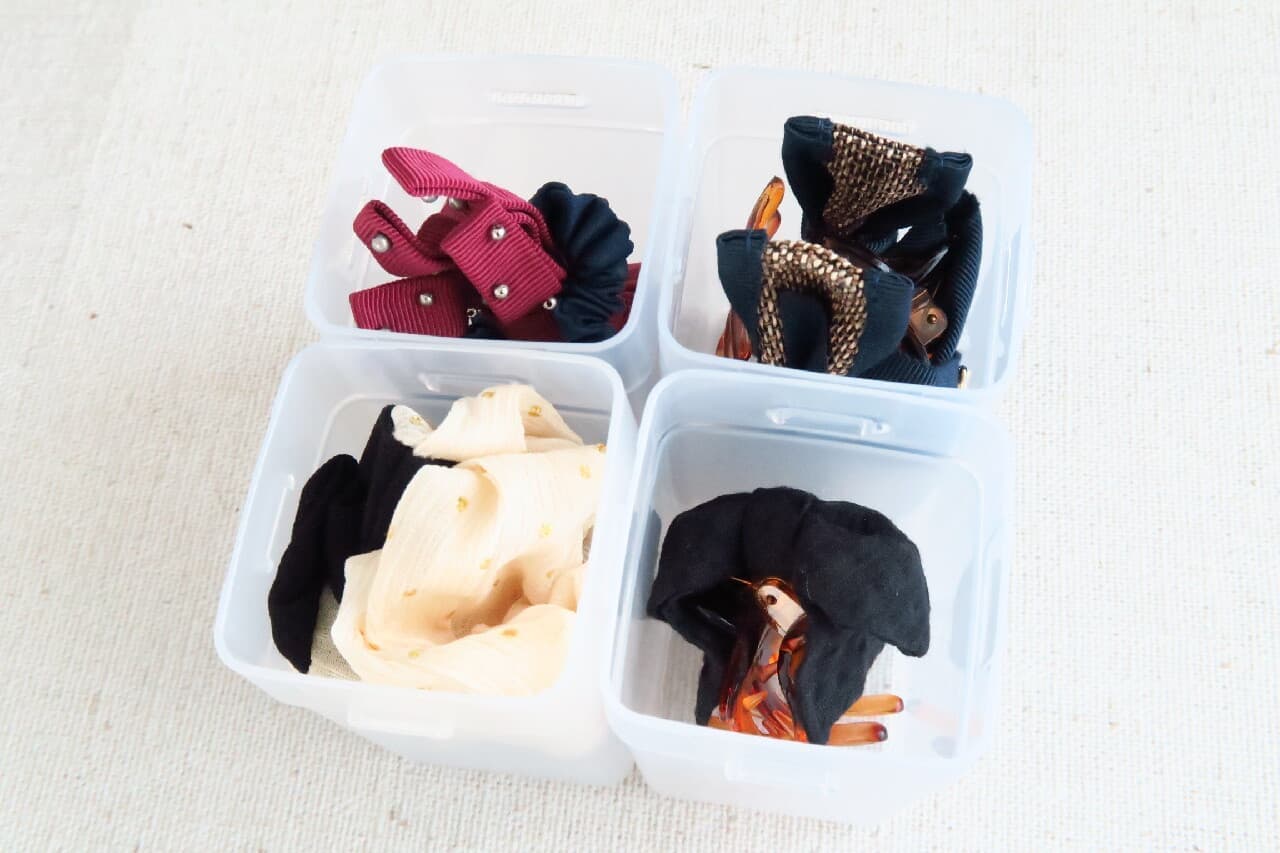 Hundred yen store "Shoes organizing cup" review --Clean drawer ♪ For storing socks, tights and accessories