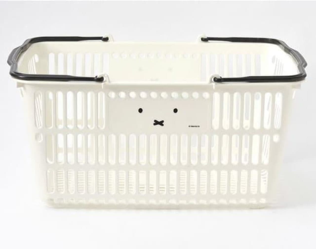 Miffy pattern cash register basket storage basket in Villevan --Active for shopping, room storage, and the outdoors!
