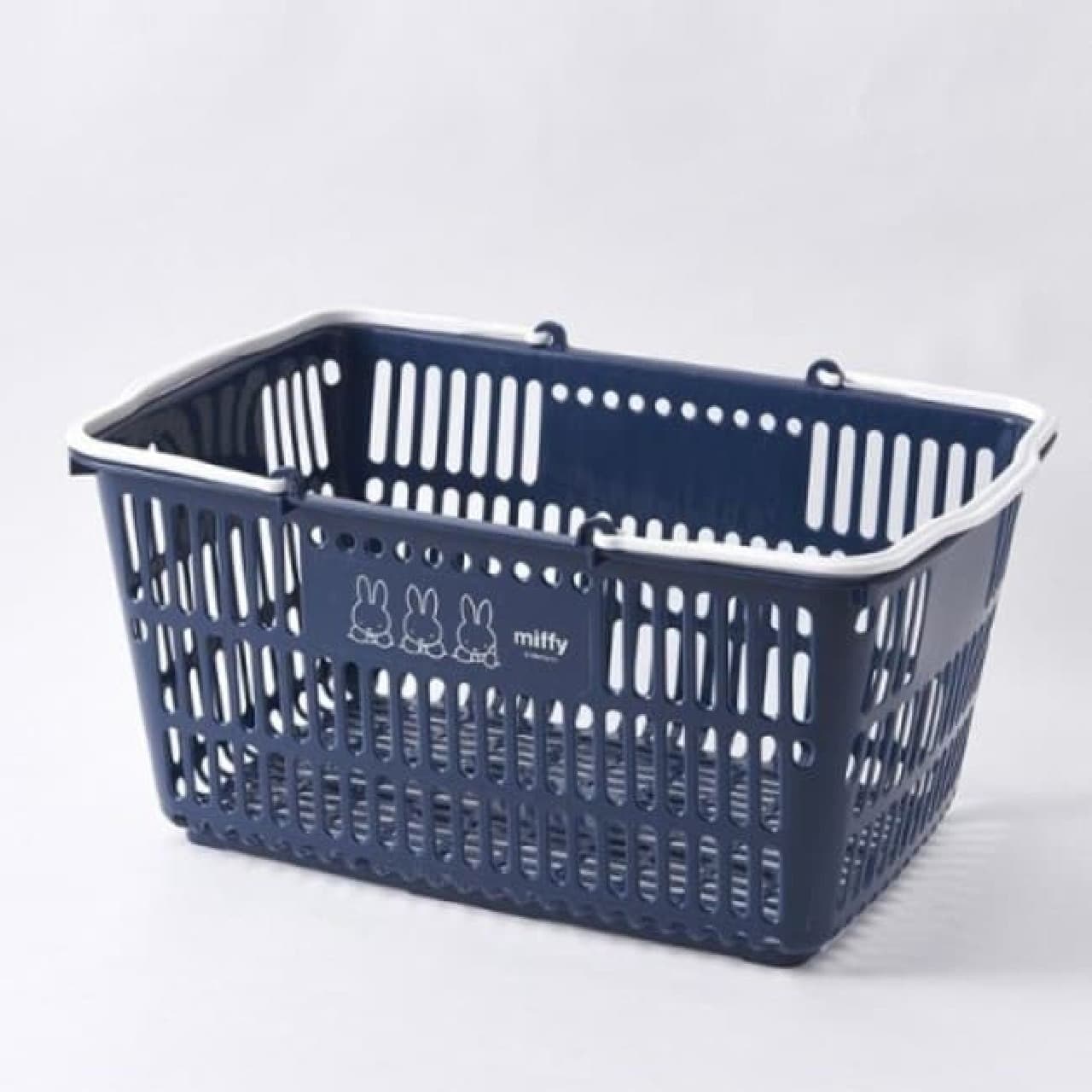 Miffy pattern cash register basket storage basket in Villevan --Active for shopping, room storage, and the outdoors!