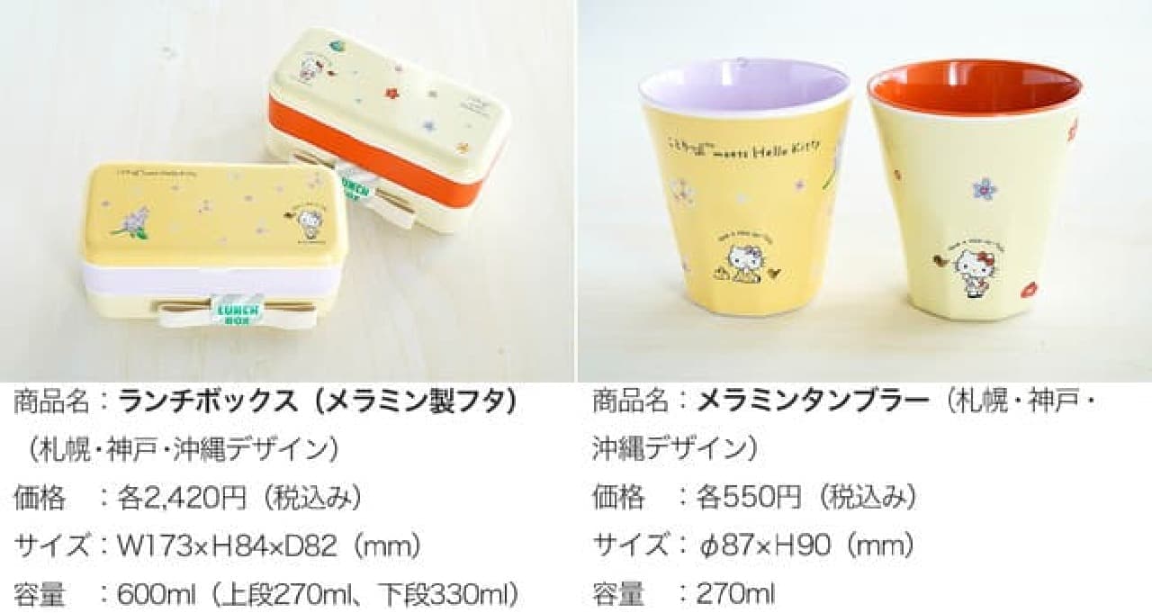 「ことりっぷ meets Hello Kitty」第1弾 -- 札幌・神戸・沖縄デザイン！スマホケース・ランチボックスなど