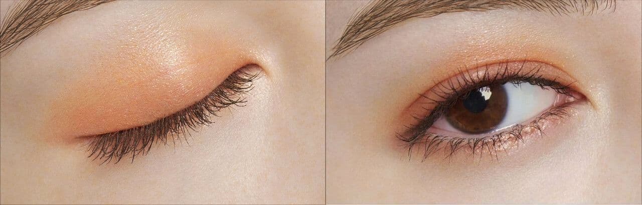 "Paradu Single Eyeshadow" New Color "OR01 Sheer Lame Orange"