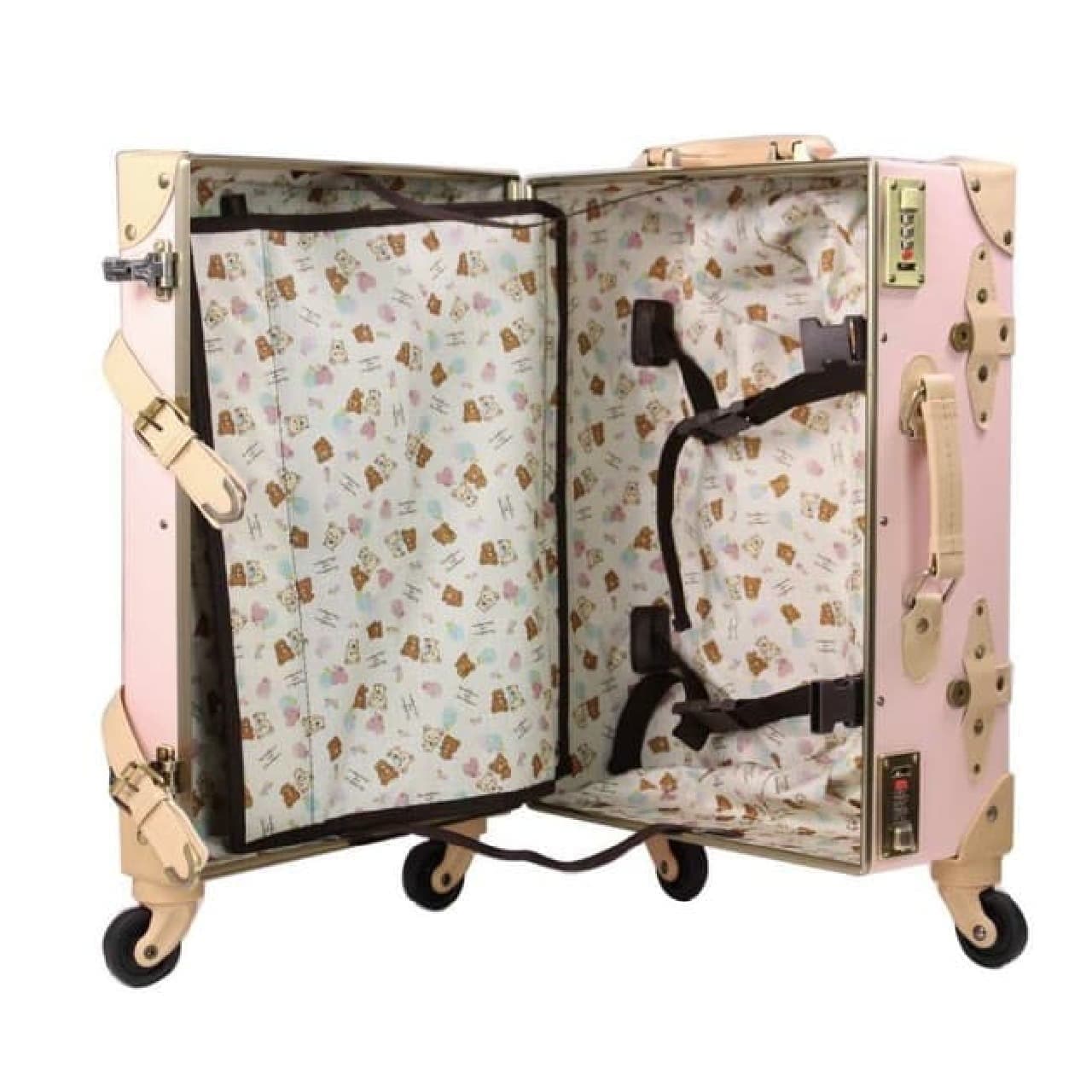 Korilakkuma Kiiroitori pattern suitcase in Villevan --Lightweight carry-on size