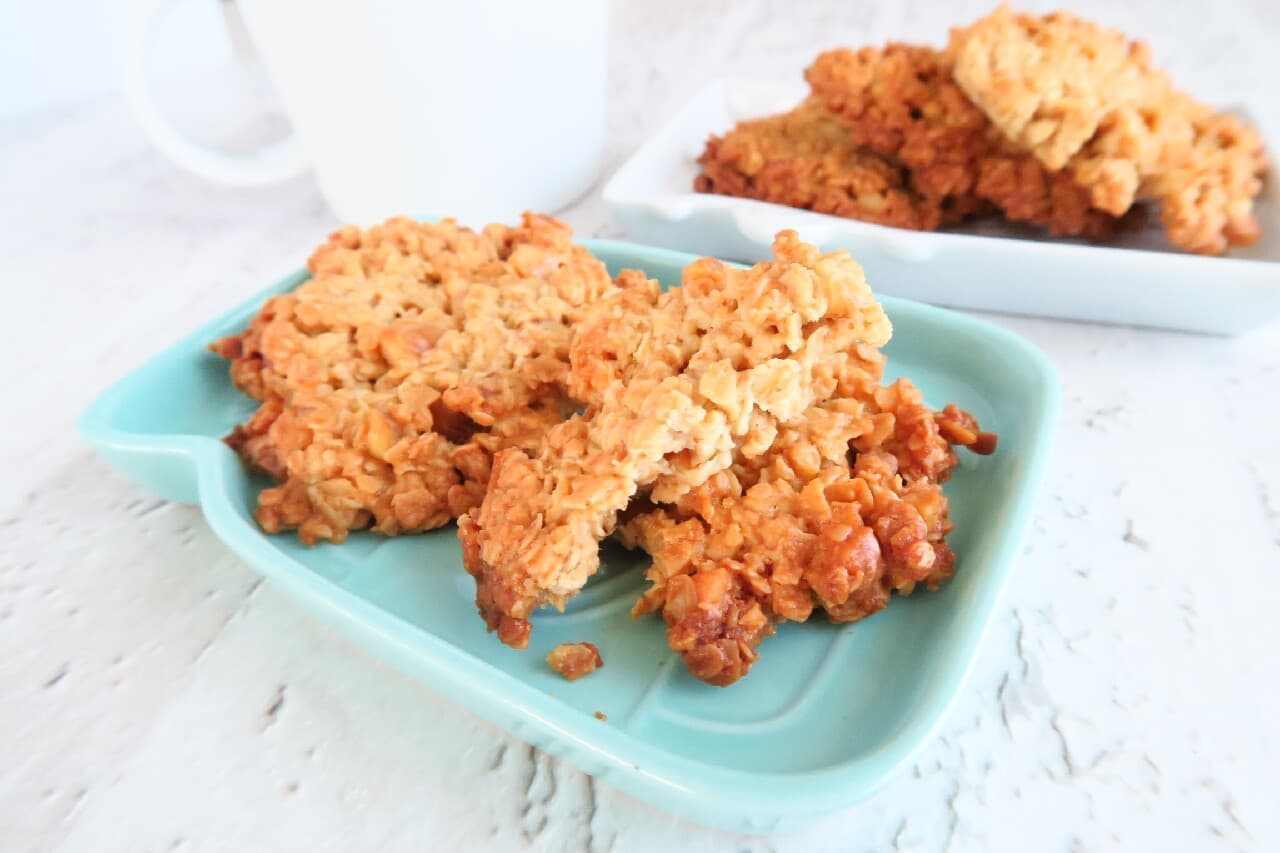 Oatmeal cookie recipe --Crispy texture and fragrance! Modest sweetness for breakfast