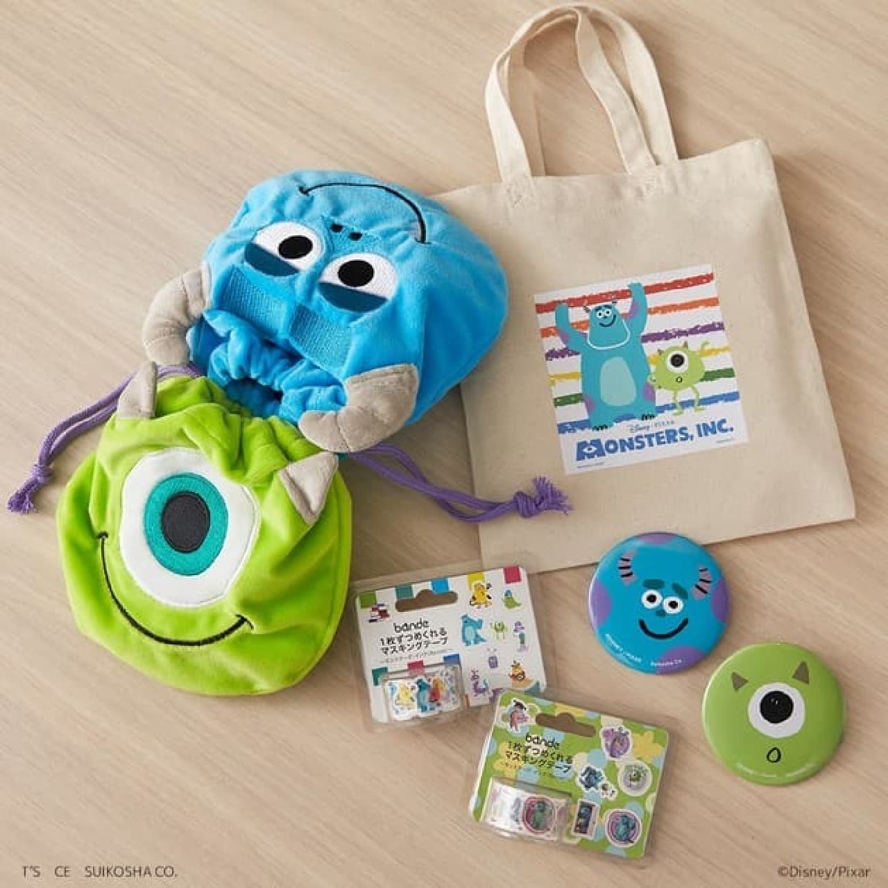 "Monsters, Inc." TSUTAYA limited product --Maste tote that can be used by parents and children! Present campaign