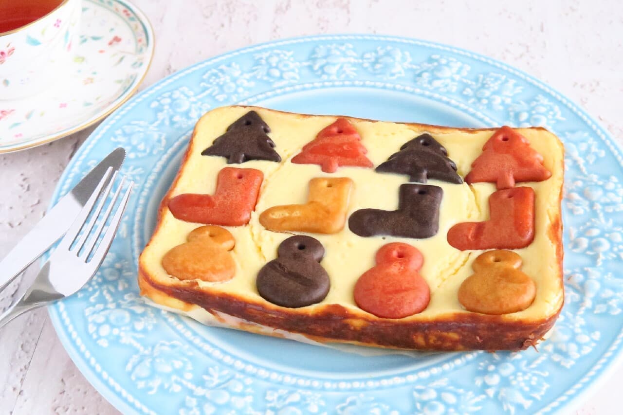 Christmas cheesecake recipe --Decorate with MUJI "Ornament Biscuits"! Easy with an omelet