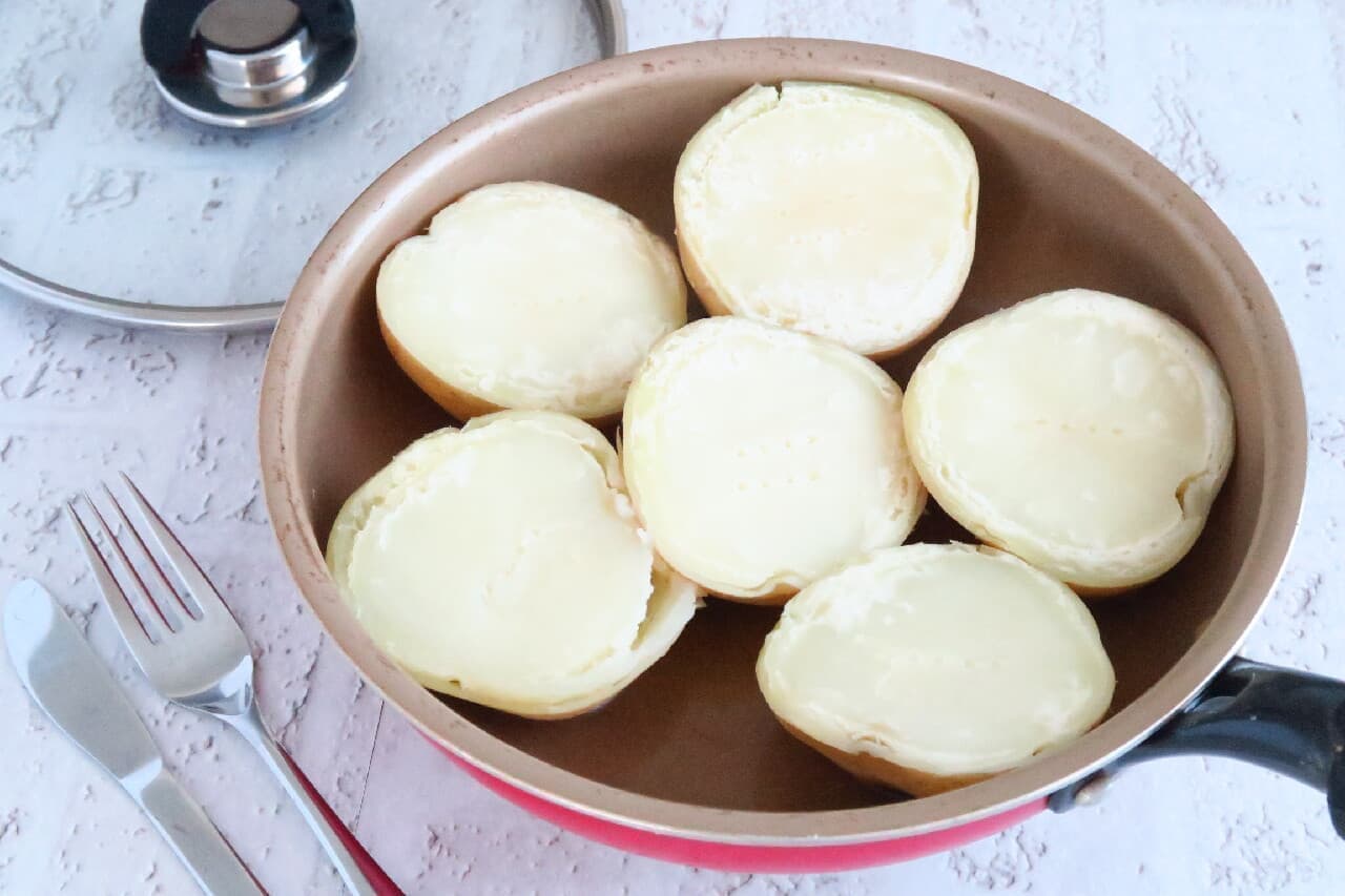 Easy with a frying pan / pot! How to steam potatoes--Feeling smooth in 15 to 20 minutes