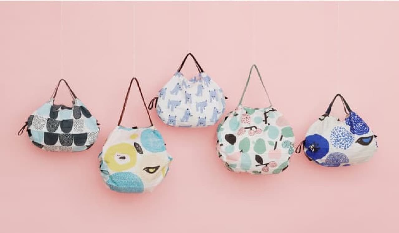Spat compact bag x Scandinavian textile "Kauniste" collaboration! Popular S / M size