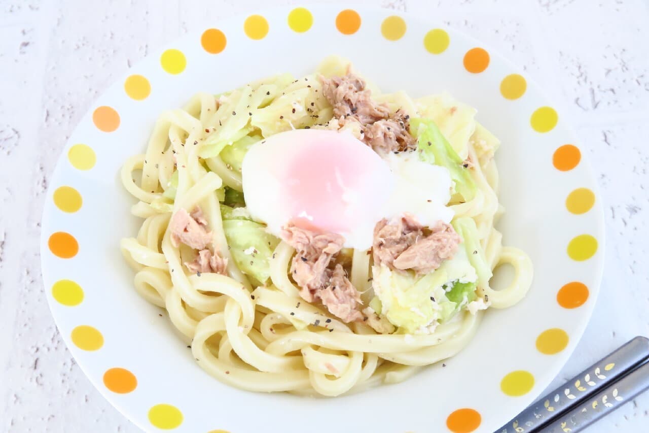 Milk stewed udon, milk champon, pumpkin milk pasta --Noodle cooking recipe stewed with milk [milk consumption]