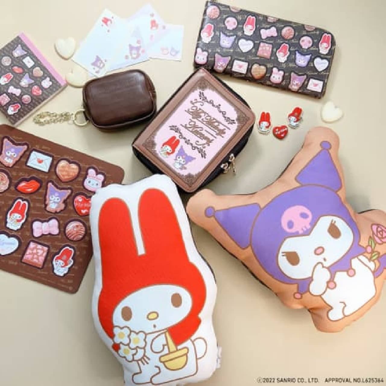 ITS’DEMO × My Melody Valentine's Day product --Chocolate pattern & My Melody mom pattern! Stationery, pouch, etc.