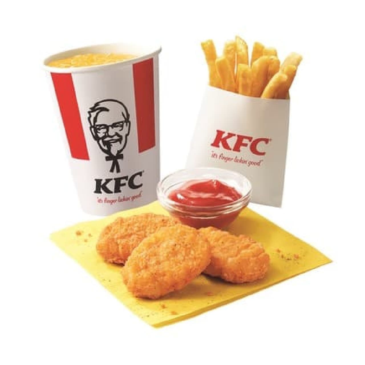 KFC Kids Menu "Various ways to use! Mini Towel Pouch" included -- 2 cute designs