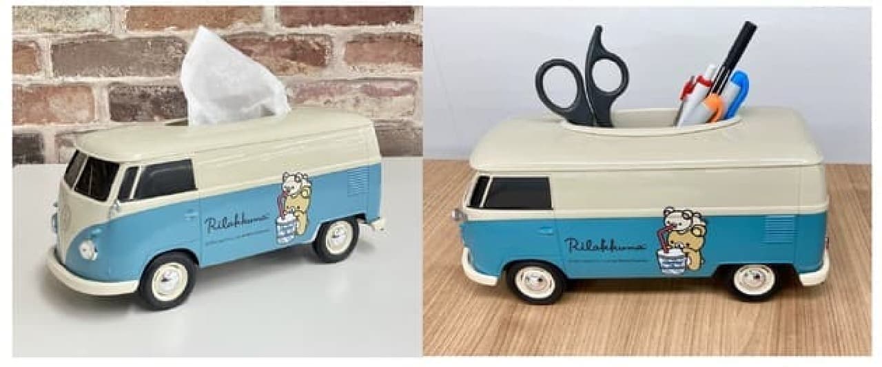 Rilakkuma Volkswagen Bus Tissue Box" and other items from Lawson -- Reservations accepted at @Loppi and Loppi Recommended