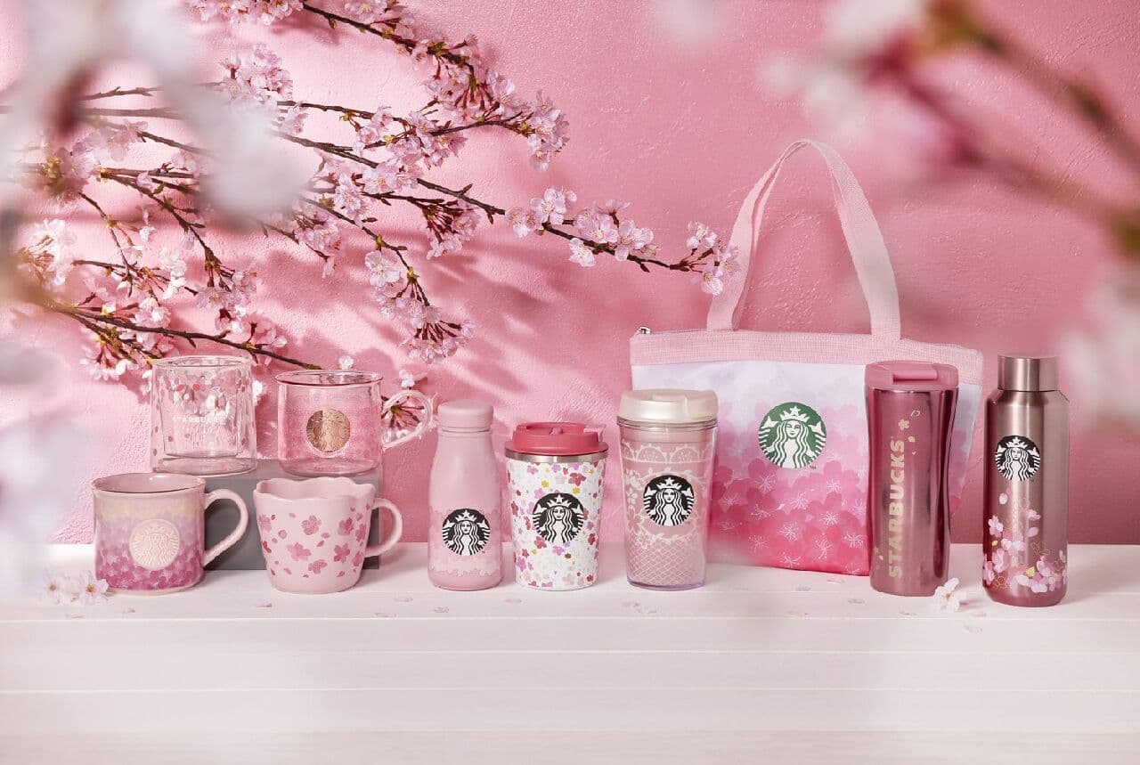 Starbucks SAKURA series 2nd goods --Sakura full bloom design! Stainless steel bottles, mugs, etc.