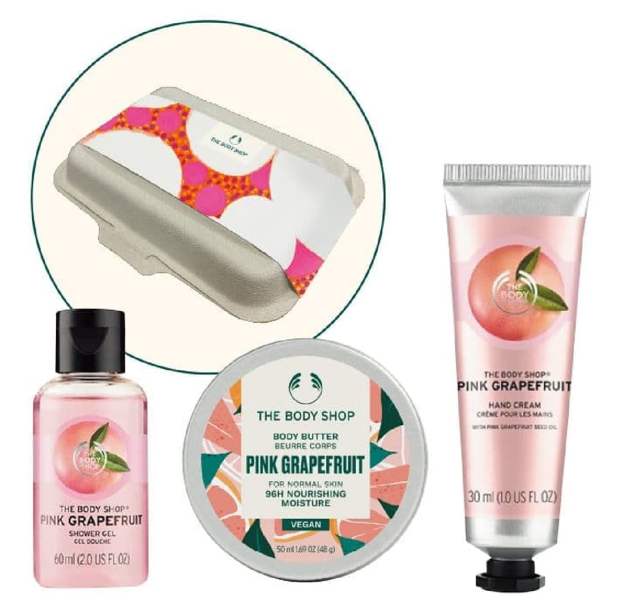 The Body Shop "Japanese Cherry Blossom" Limited Edition Label "Growing Cherry Blossom