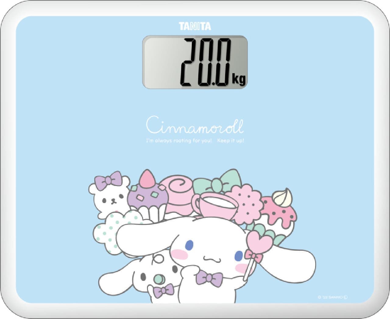 Digital Health Meter (Cinnamoroll Model)" from Tanita -- Enjoy your health! Cooking scale also
