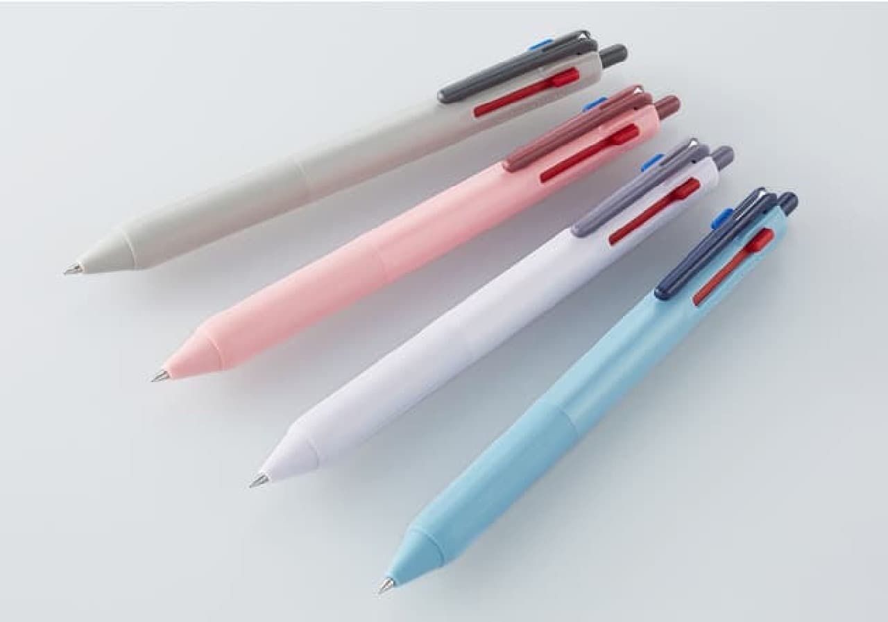 "Jetstream New 3-color ballpoint pen" Limited axis color --Popular pen with easy-to-use black ink such as two-tone pink and two-tone blue