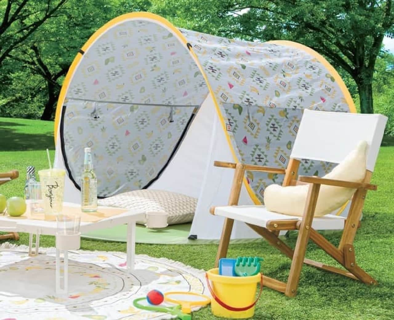 New popular butterfly chairs, fruit-patterned sunshades, leisure tables, etc.
