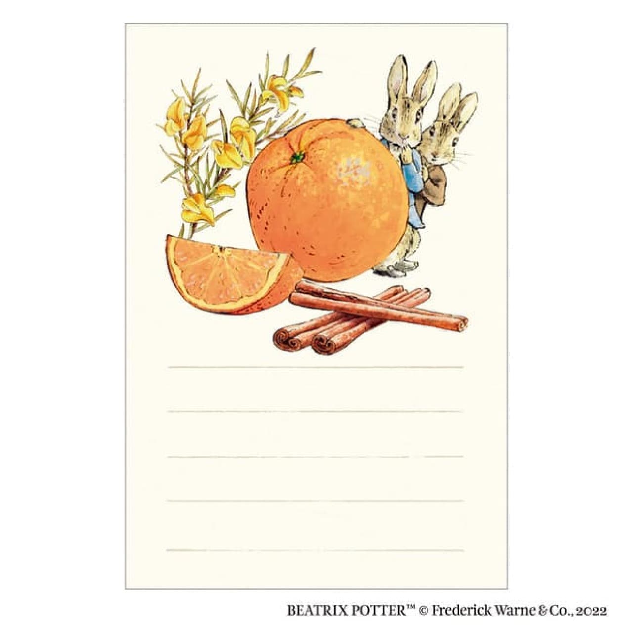 "Peter Rabbit Mino Japanese Paper Postcard" at the post office --Elegant fruit / flower pattern For seasonal greetings and status reports