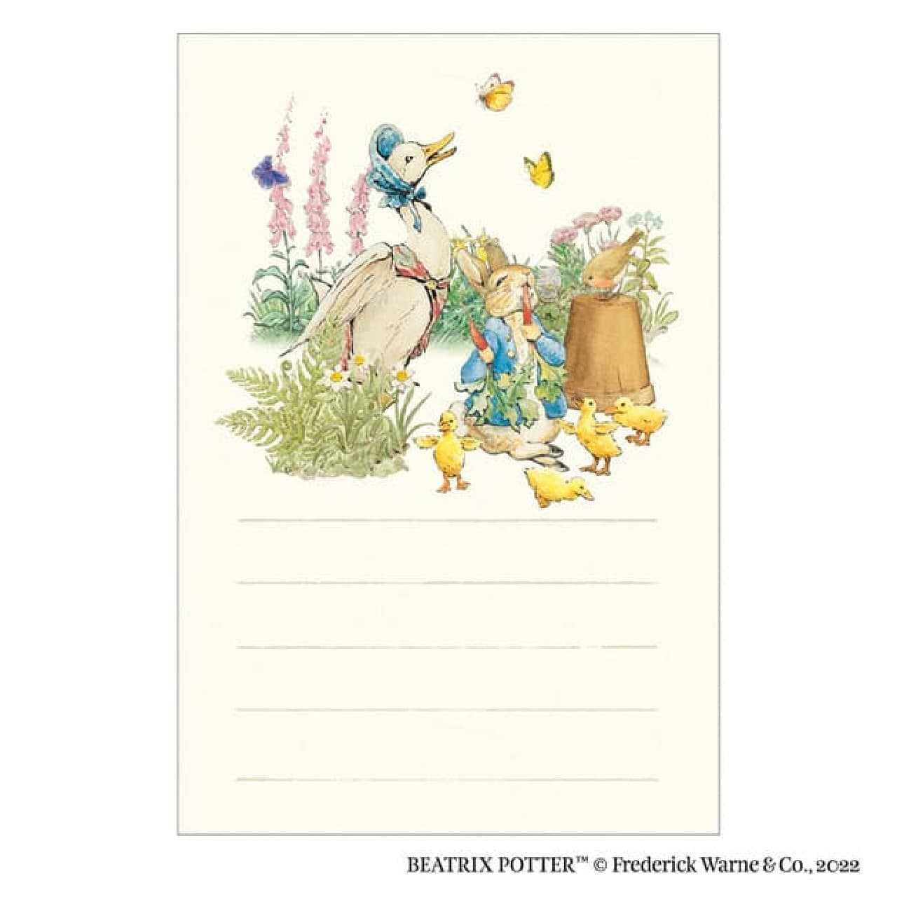 "Peter Rabbit Mino Japanese Paper Postcard" at the post office --Elegant fruit / flower pattern For seasonal greetings and status reports