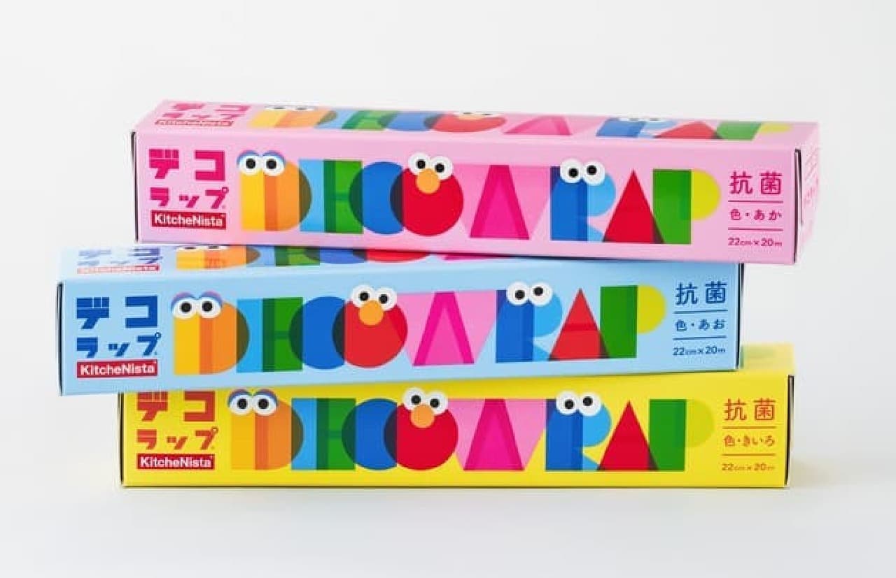 Antibacterial color wrapping film "Deco Wrap" collaborated with Sesame Street! Deco-ben, children's crafts