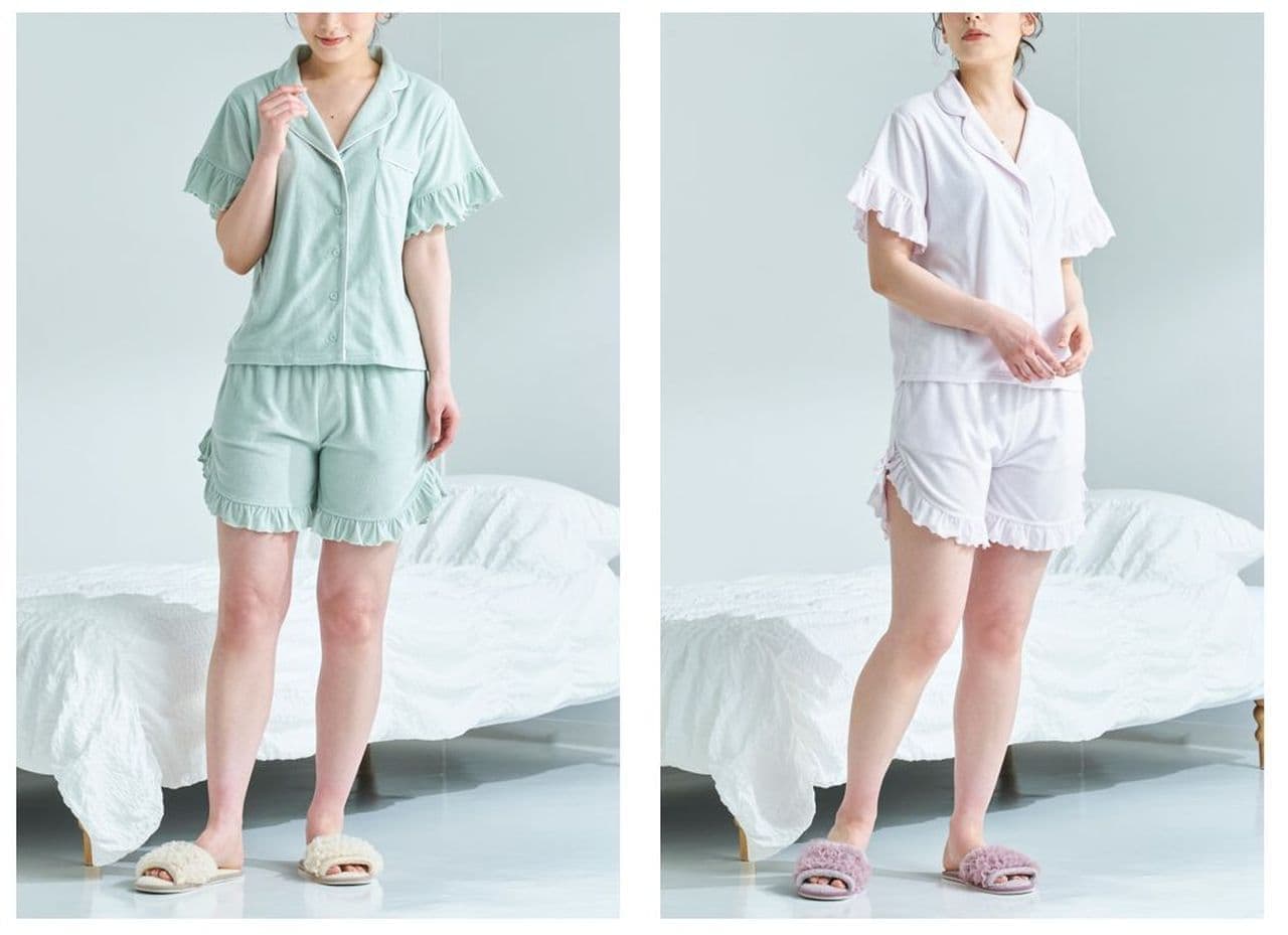 Francfranc "Pile short-sleeved shorts pajamas with xylitol
