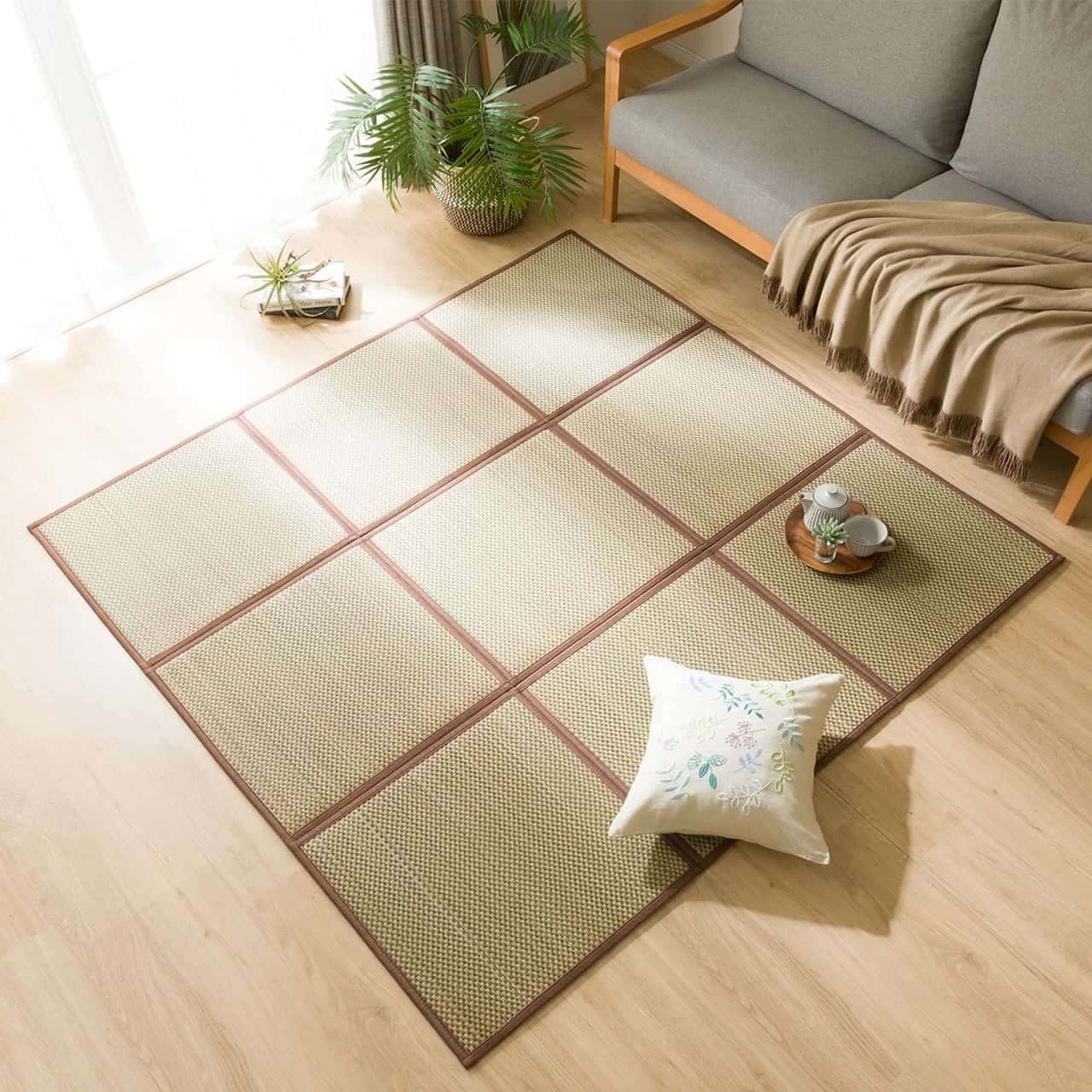 Nitori's rush grass rug Hoku series