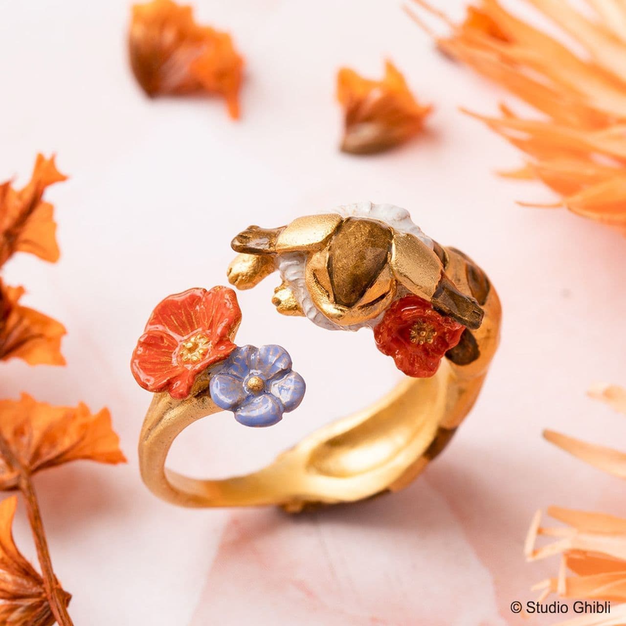 Donguri Closet Limited: Castle in the Sky: Thank You Flower Series Ring Kitsune Squirrel
