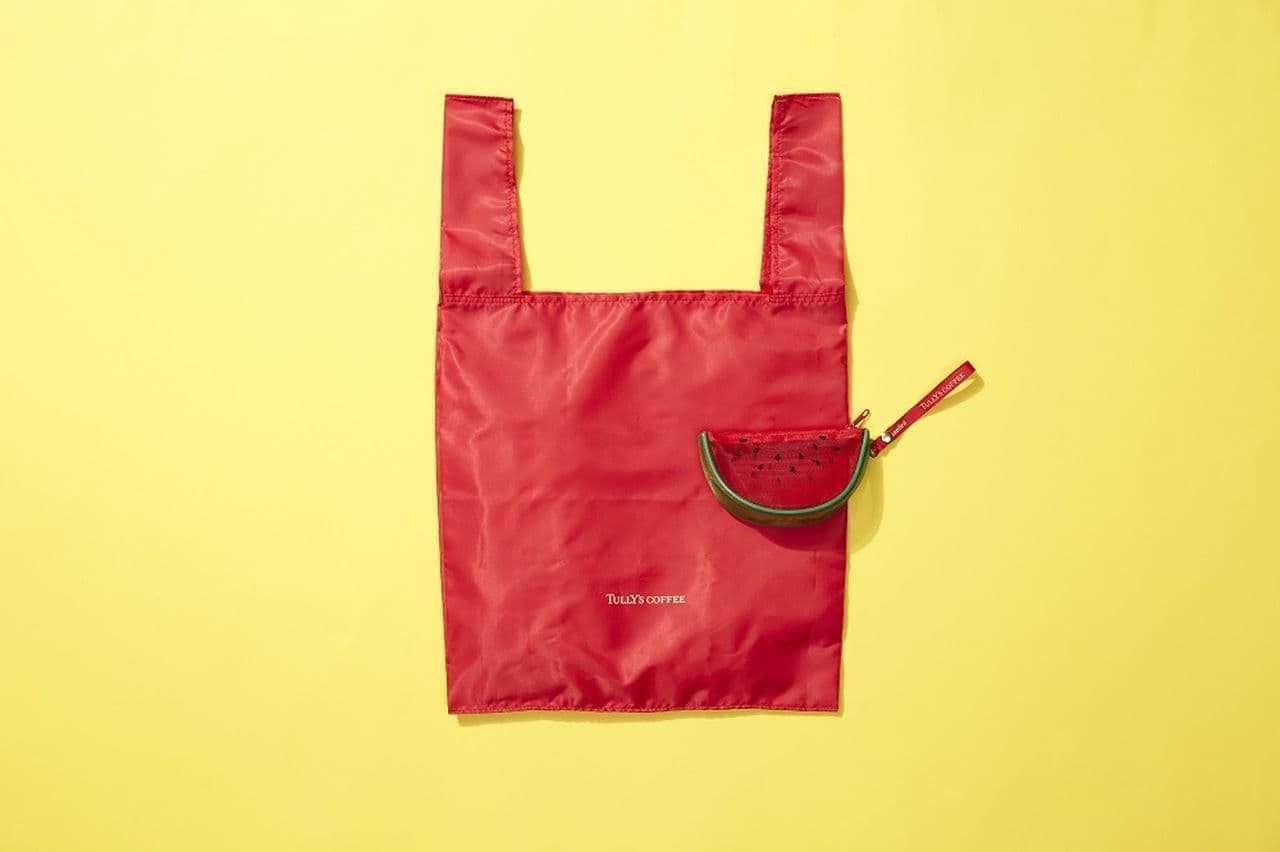 Tully's x Casselini "Fruit Pouch & ECO Bag (Watermelon)