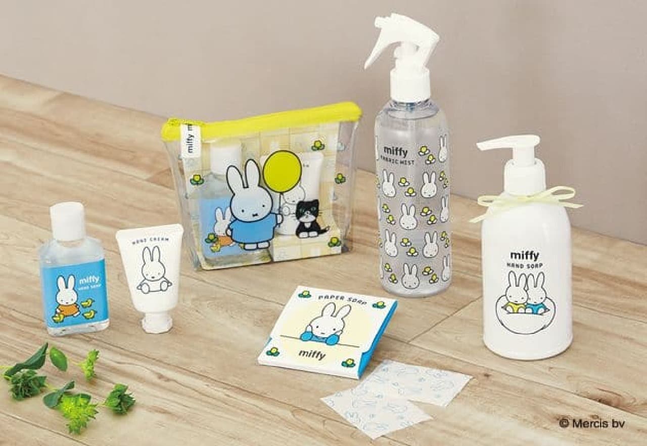 Miffy Hand Care Set, Miffy Fabric Mist, Miffy Hand Soap, Miffy Paper Soap