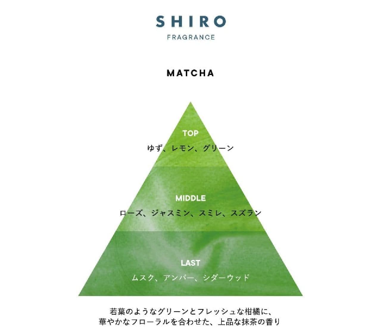 SHIRO 限定フレグランス“抹茶”シリーズ